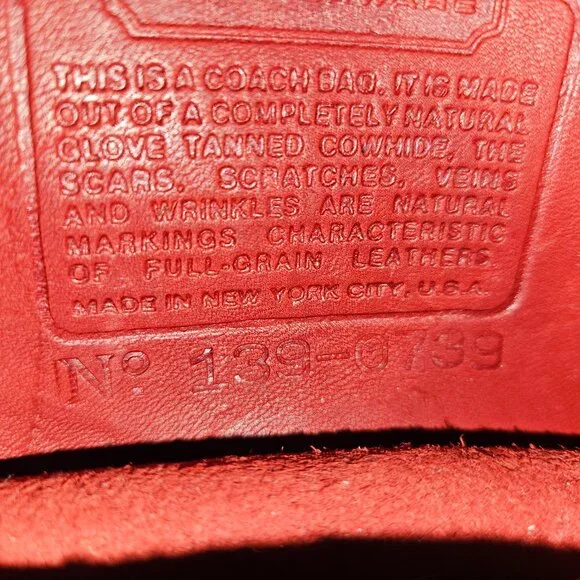 Vintage Chrystie red coach purse - Picture 5 of 5